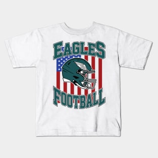 Retro Philadelphia Eagles Football Kids T-Shirt